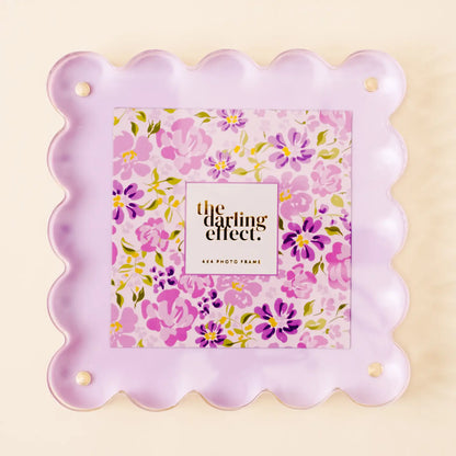 Square Scalloped Acrylic Frame