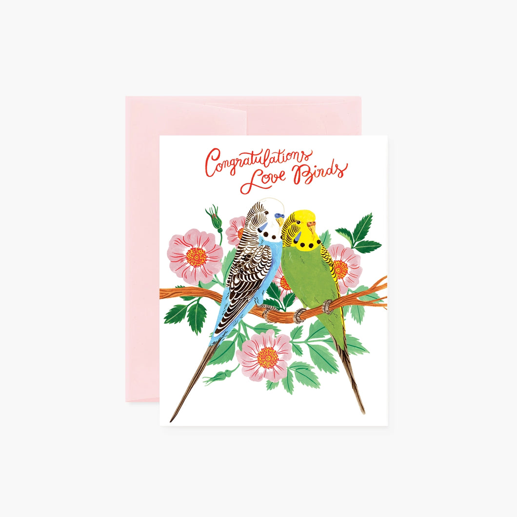 Congratulations Love Birds Card