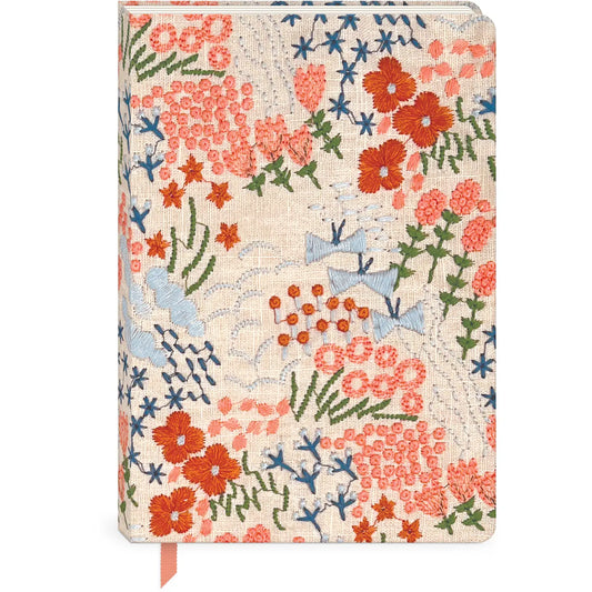Flower Market Embroidered Journal - Wildflower Meadow