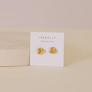 Petite Gold Knot Earrings