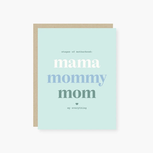 Stages of Motherhood Card