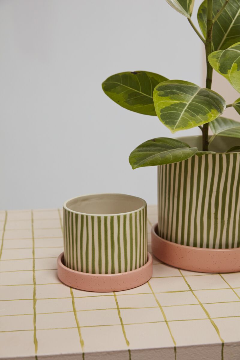 Melancia Pot w/ Saucer