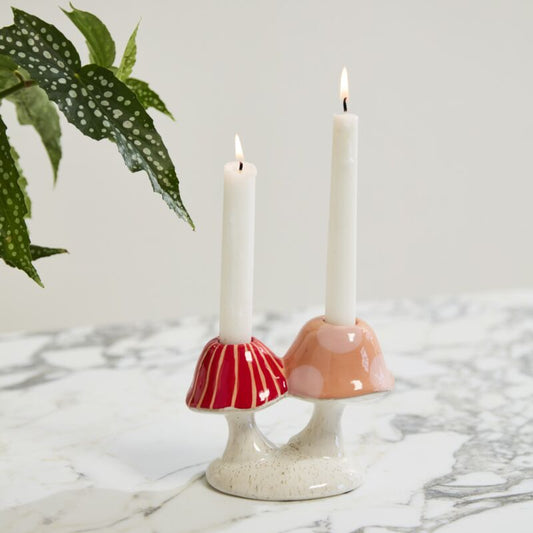 Cheerful Mushroom Candleholder