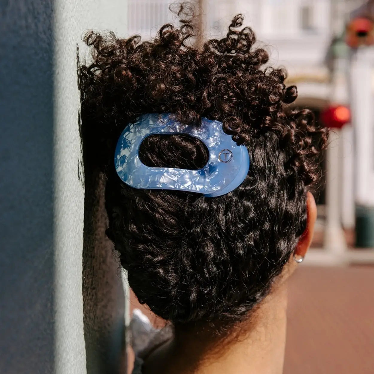 Teleties Round Flat Hair Clip | Large