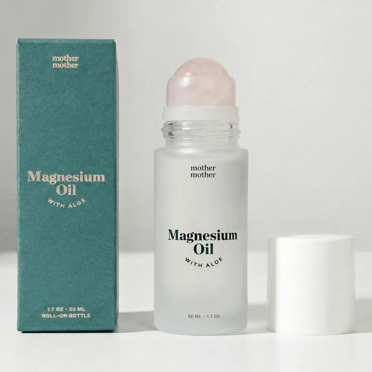 Magnesium Oil + Aloe, Rose Quartz Roller