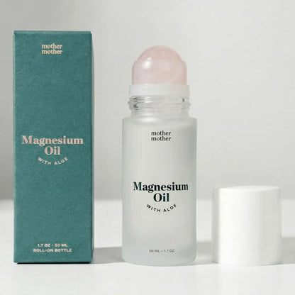 Magnesium Oil + Aloe, Rose Quartz Roller