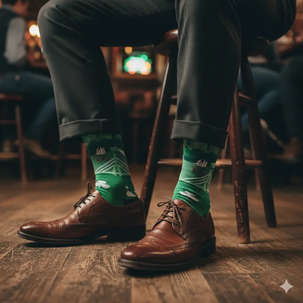 "Boston Tea Party" - City of Boston Fine Men's Socks