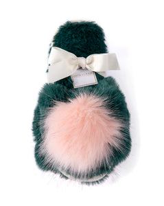 Amor Green Slippers