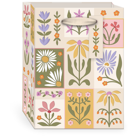 Flower Market Grid Gift Bag