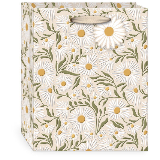 Flower Market White Daisy Gift Bag
