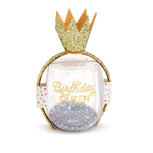 Load image into Gallery viewer, Birthday Queen Stemless Glass &amp; Crown

