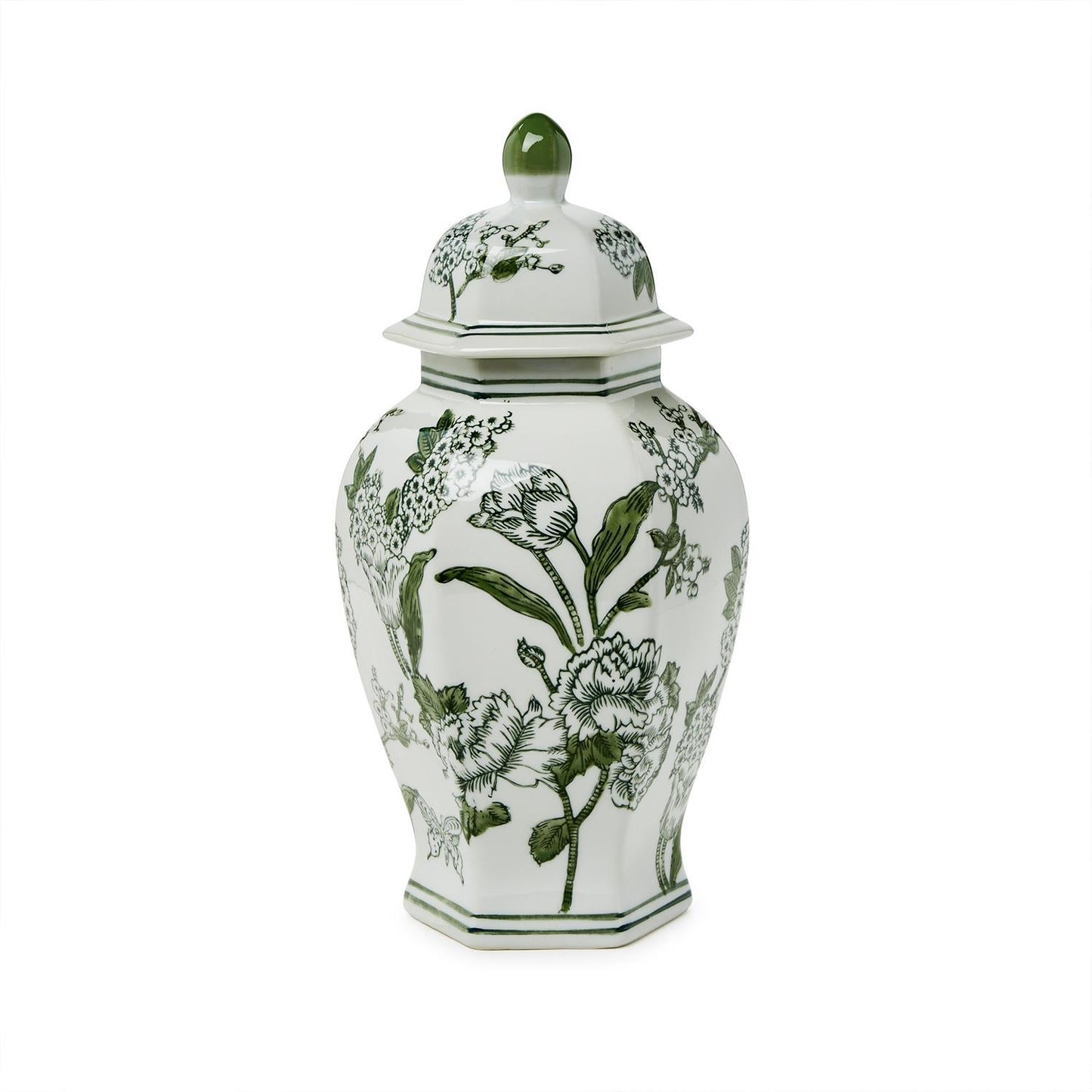 Primrose and Lotus Chinoiserie Ginger Jar
