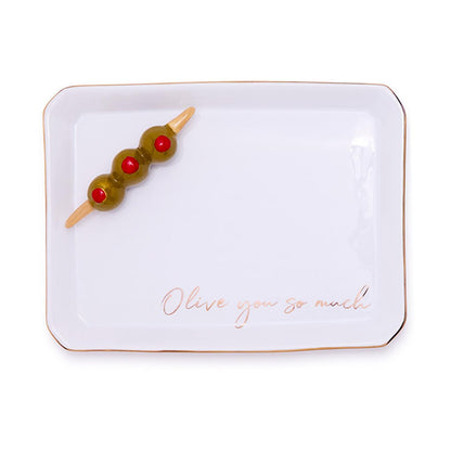 Olive You Iconic Eats Trinket Dish