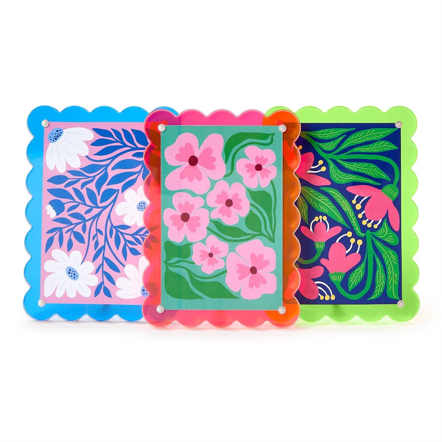 Color Pop Scalloped Acrylic Photo Frame