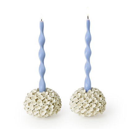 Hydrangea Flower Bud Vase and Taper Holder