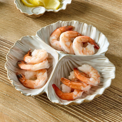 Sectioned Clam Shell Dish