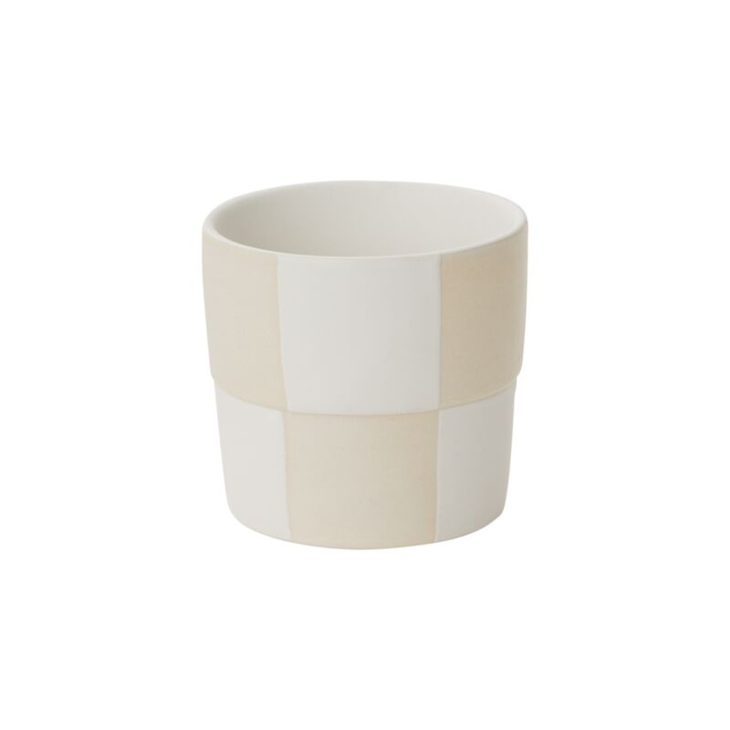 checkerboard plant pot Checkerboard Pot Small / Off White