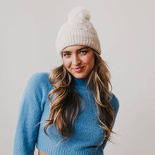 Load image into Gallery viewer, Fallon Fuzzy Beanie: Brown
