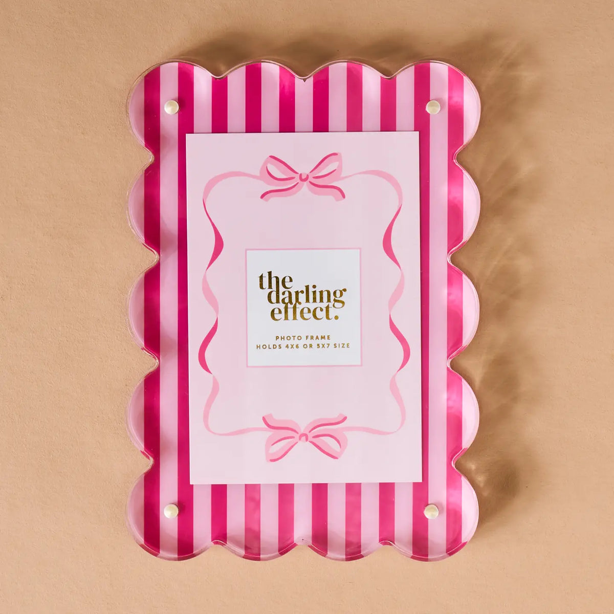 Rectangle Scalloped Acrylic Frame