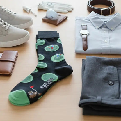 "Putting About" - Golf Fine Men's Socks