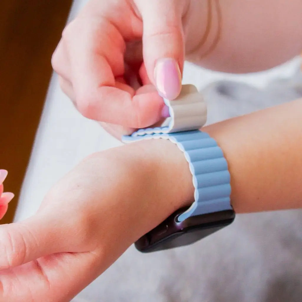 Light Blue Magnetic Loop Watch Band
