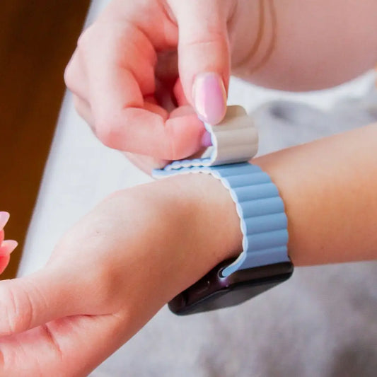 Light Blue Magnetic Loop Watch Band