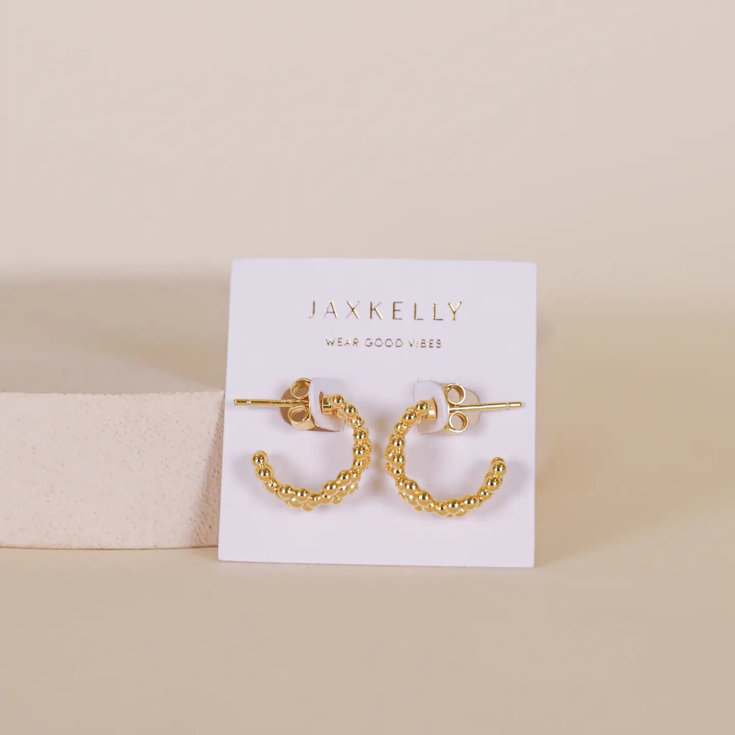 Petite Flower Hoop Earrings