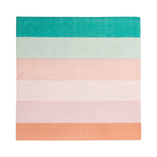Mermaid Stripes Cocktail Napkins