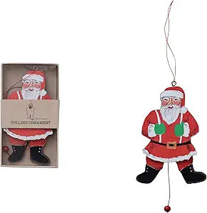 Santa Paper Pull Ornament