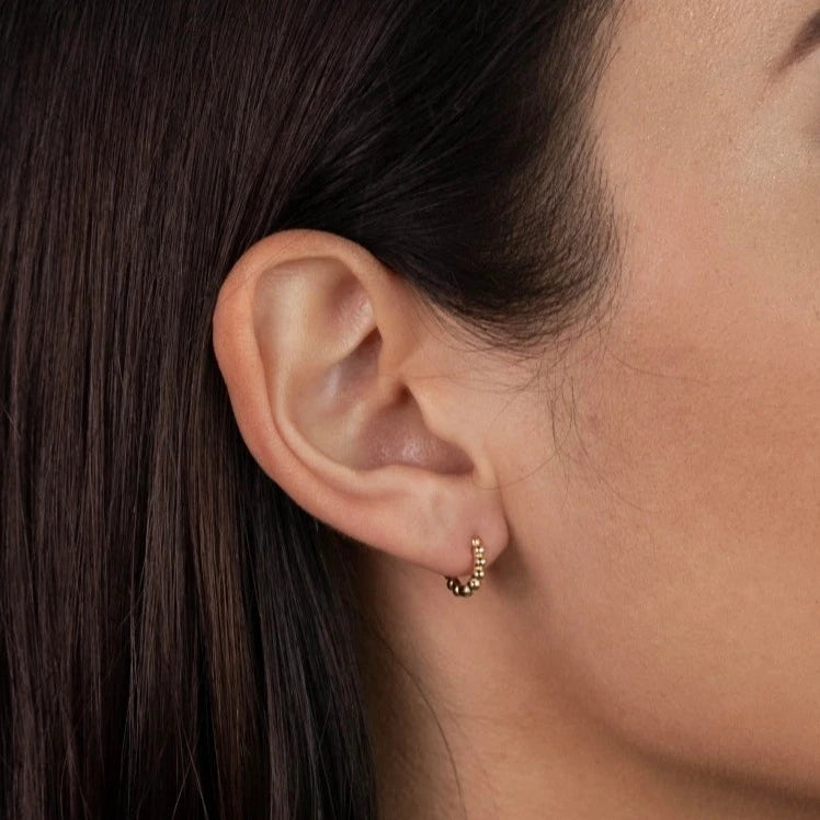 Gold Ball Hoops Tiny