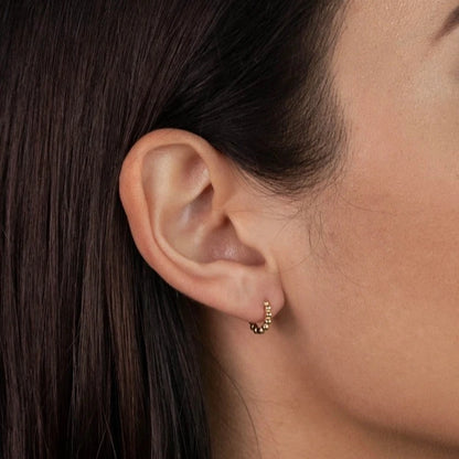 Gold Ball Hoops Tiny
