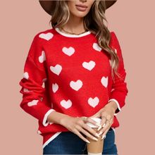 Load image into Gallery viewer, Heart Knit Sweater
