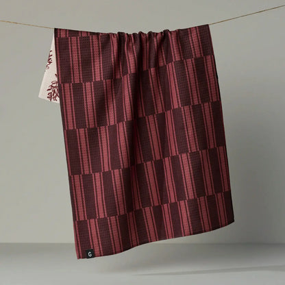 Festive Cranberry Luxe Kitchen Towel