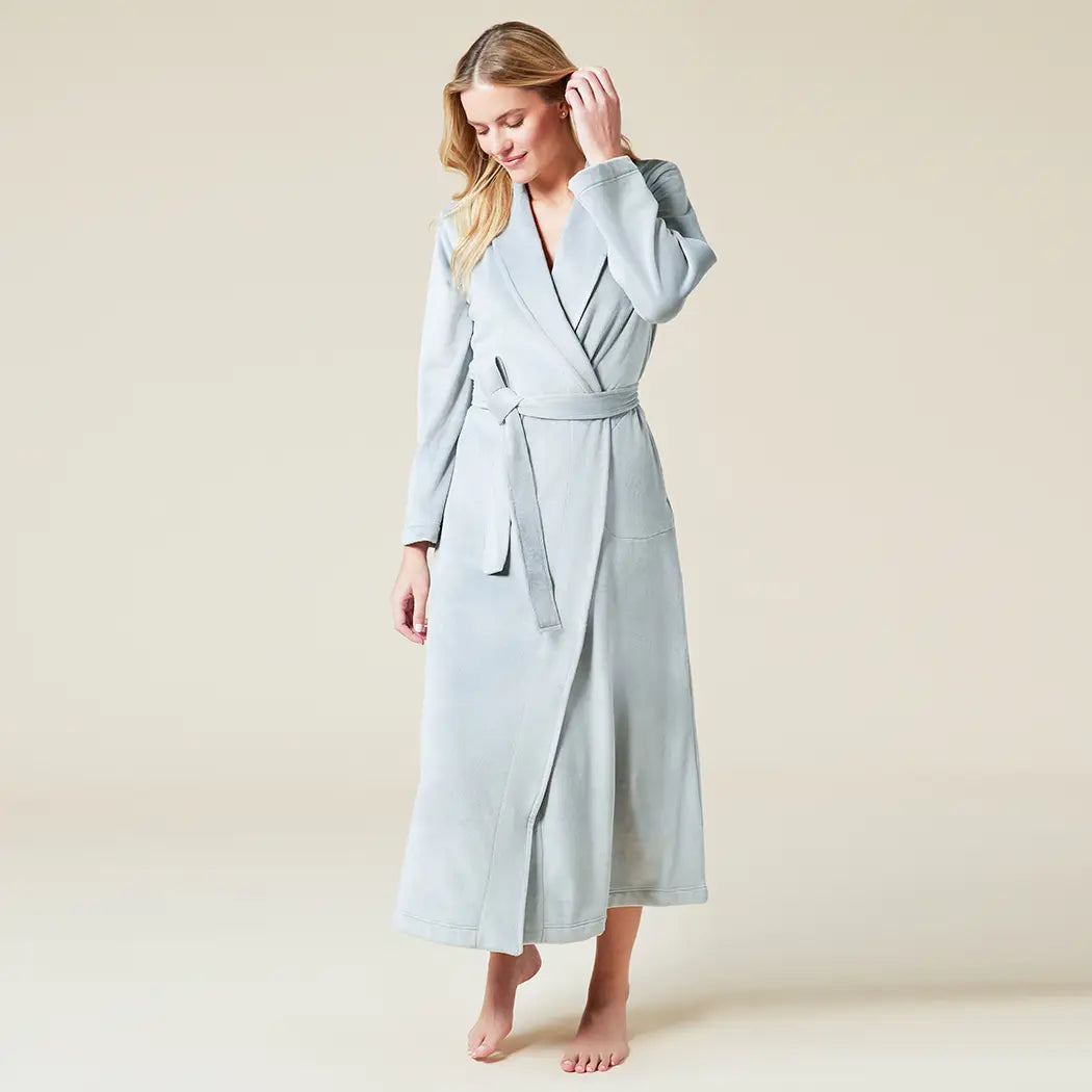 Women's Timeless Serenity Wrap Robe with Set-in Waist