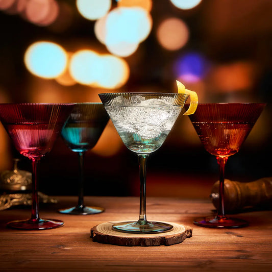 Ripple Martini Glasses | Set of 4