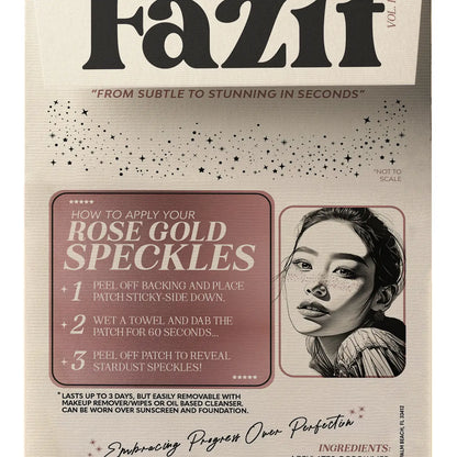 Rose Gold Stardust Speckles Makeup Patches