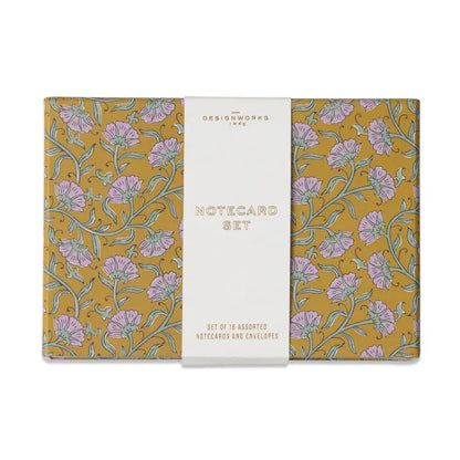 Vintage Floral Notecards - Set of 16