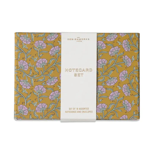 Vintage Floral Notecards - Set of 16