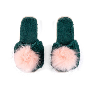 Amor Green Slippers