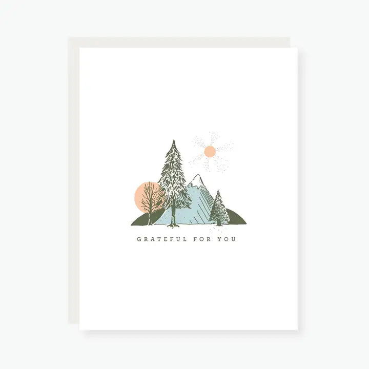 Grateful For You Thank You Card