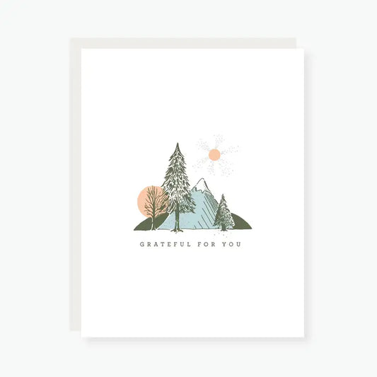 Grateful For You Thank You Card