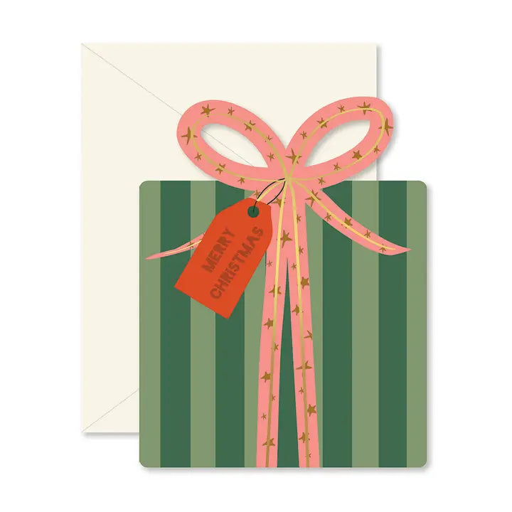 Christmas Gift Die-Cut Folded Card