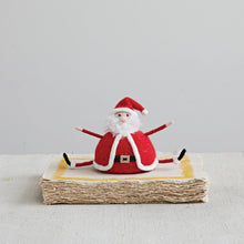 Load image into Gallery viewer, Felt Sitting Santa
