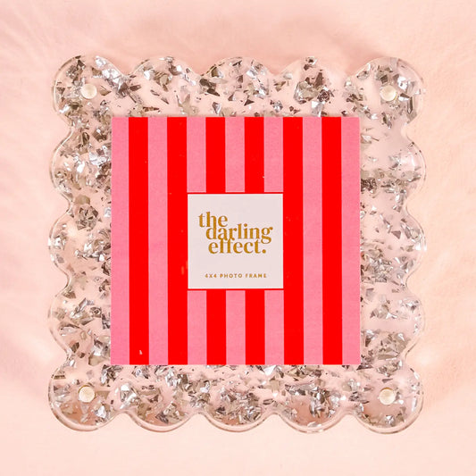 Square Scalloped Acrylic Frame