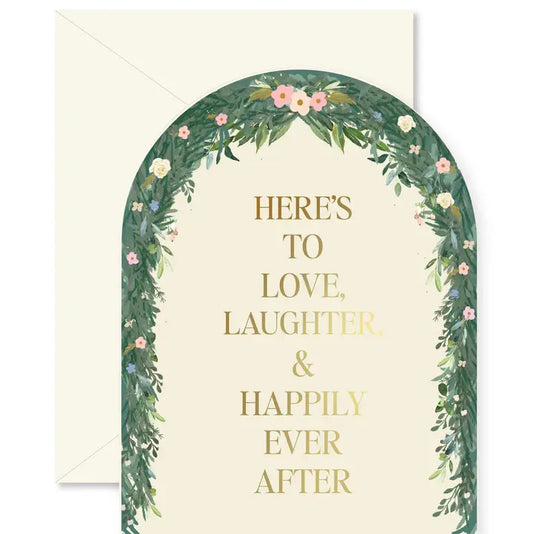 Wedding Floral Arch Die-Cut Card
