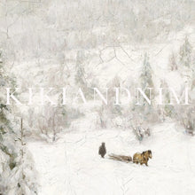 Load image into Gallery viewer, Vintage Snowy Landscape Art Print
