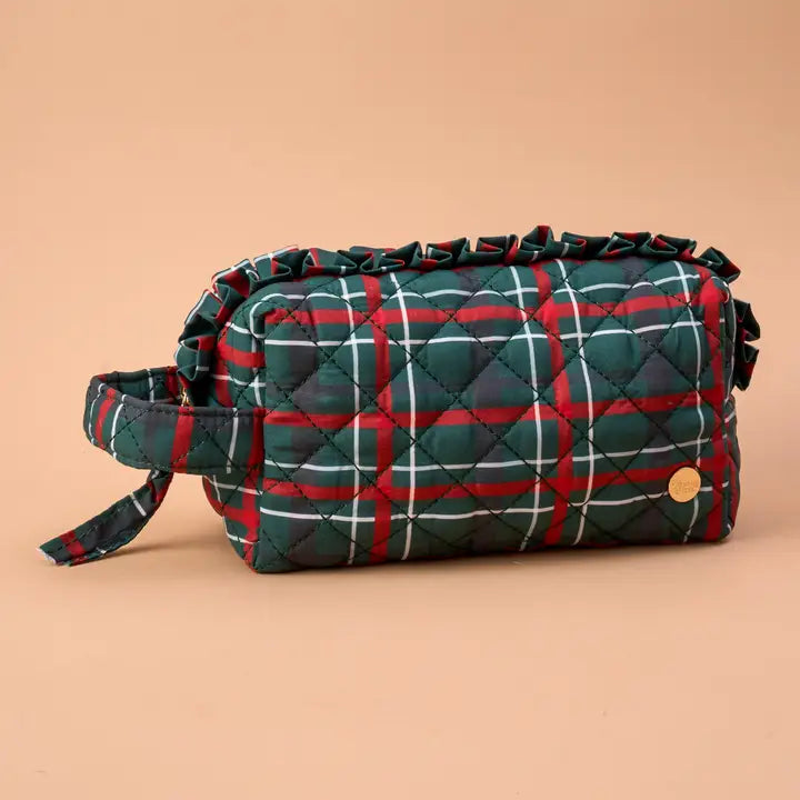 Holiday Essentials Quilted Cosmetic Pouch