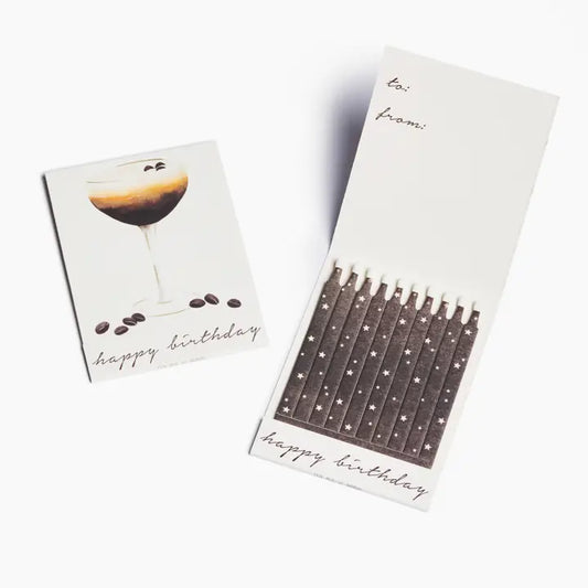 Espresso Martini Happy Birthday Match Card®
