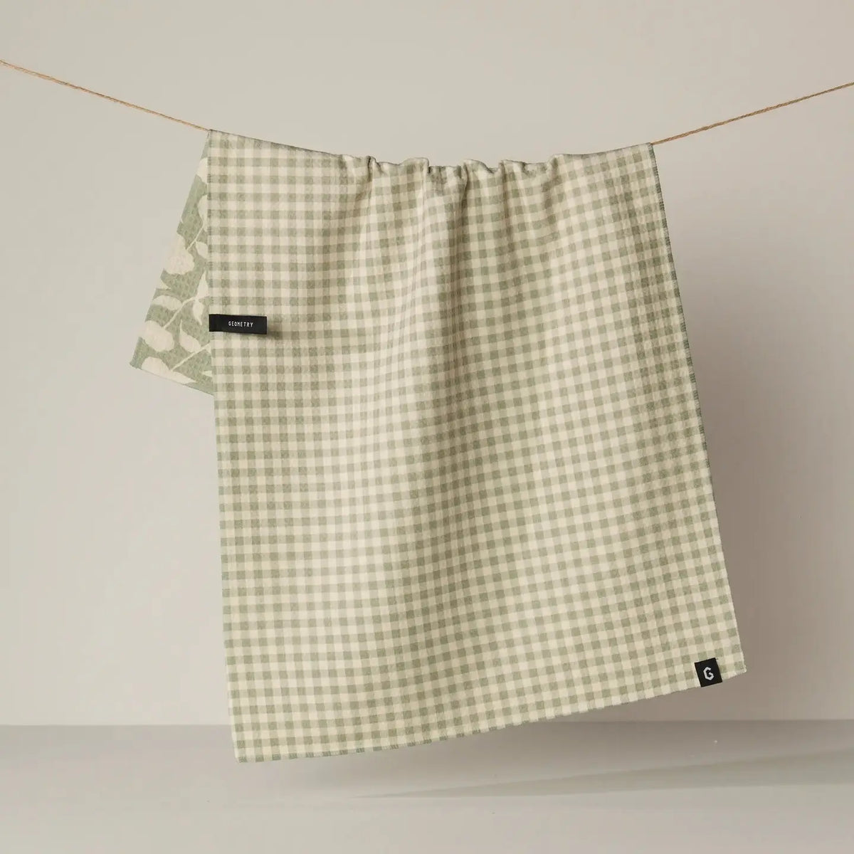 Sage Blossom Luxe Kitchen Towel