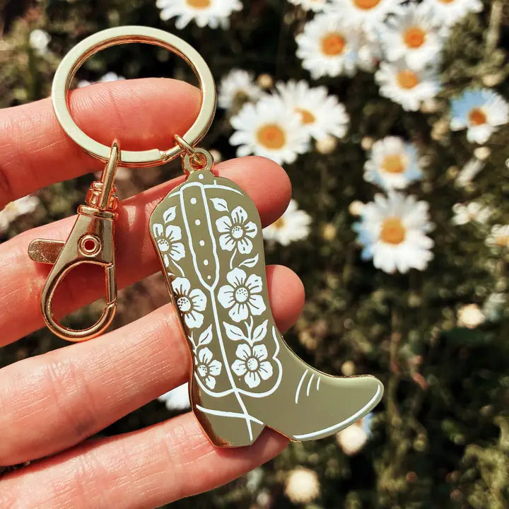 Cowboy Boot Keychain